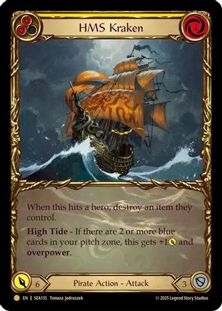 HMS Kraken (Extended Art) (SEA135) Cold Foil - High Seas