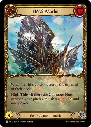 HMS Marlin (Extended Art) (SEA136) Cold Foil - High Seas