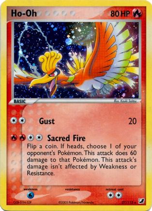 Ho-Oh (Cosmos Holo) (Deck Exclusives) (27) Holofoil - Unseen Forces