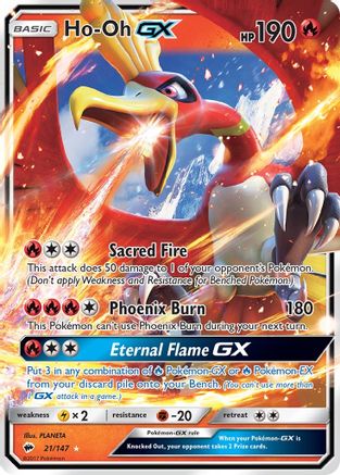 Ho-Oh GX (21) Holofoil - Burning Shadows