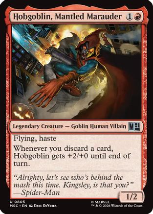 Hobgoblin, Mantled Marauder (805) - Commander: Marvel Super Heroes