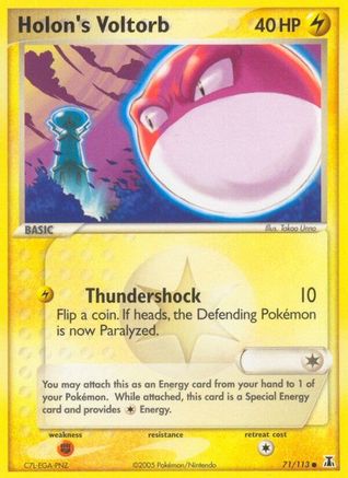 Holon's Voltorb (71) Reverse Holofoil - Delta Species