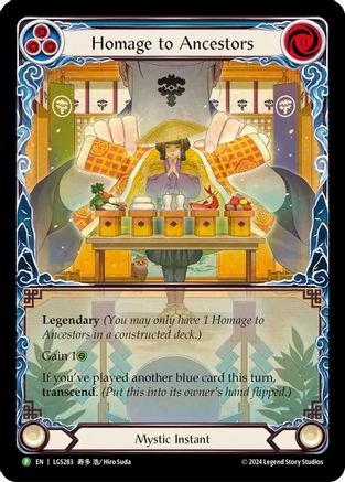 Homage to Ancestors // Inner Chi (Extended Art) (LGS283) Rainbow Foil - Flesh and Blood: Promo Cards