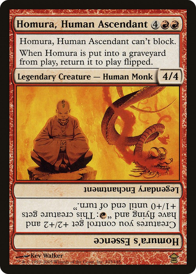 Homura, Human Ascendant // Homura's Essence (103) Foil - Saviors of Kamigawa