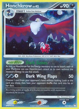 Honchkrow (10) Reverse Holofoil - Mysterious Treasures