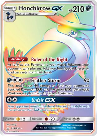 Honchkrow GX (223) Holofoil - Unbroken Bonds