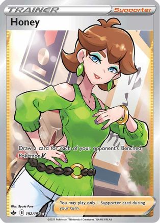 Honey (Full Art) (192) Holofoil - Chilling Reign