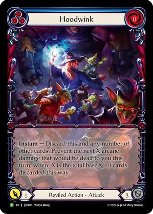 Hoodwink (Extended Art) (JDG091) Rainbow Foil - Flesh and Blood: Promo Cards