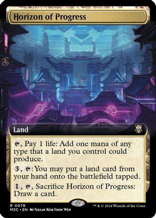 Horizon of Progress (Extended Art) (078) Ripple Foil - Commander: Modern Horizons 3