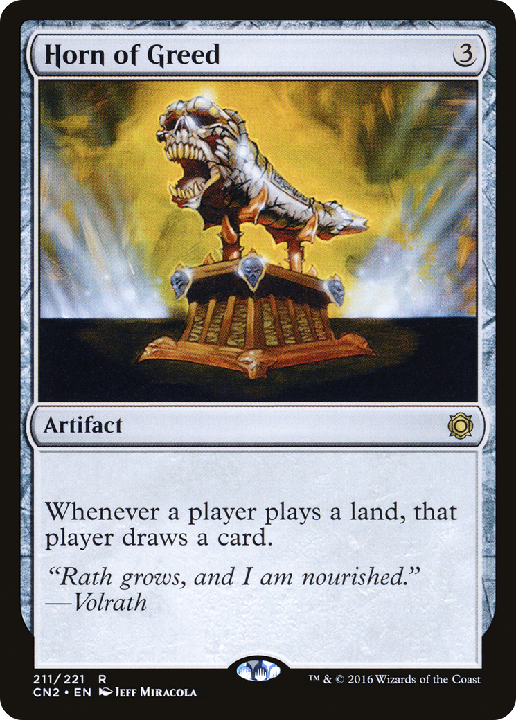 Horn of Greed (211) Foil - Conspiracy: Take the Crown
