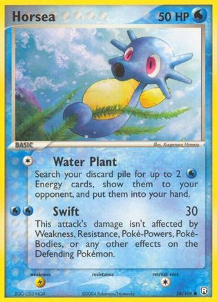 Horsea (58) Reverse Holofoil - Team Rocket Returns