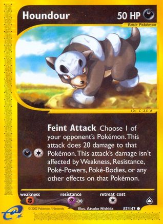 Houndour (87) Reverse Holofoil - Aquapolis