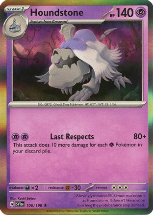 Houndstone (106) Reverse Holofoil - Scarlet & Violet