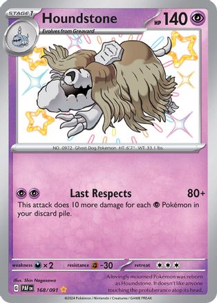 Houndstone (168) Holofoil - Paldean Fates
