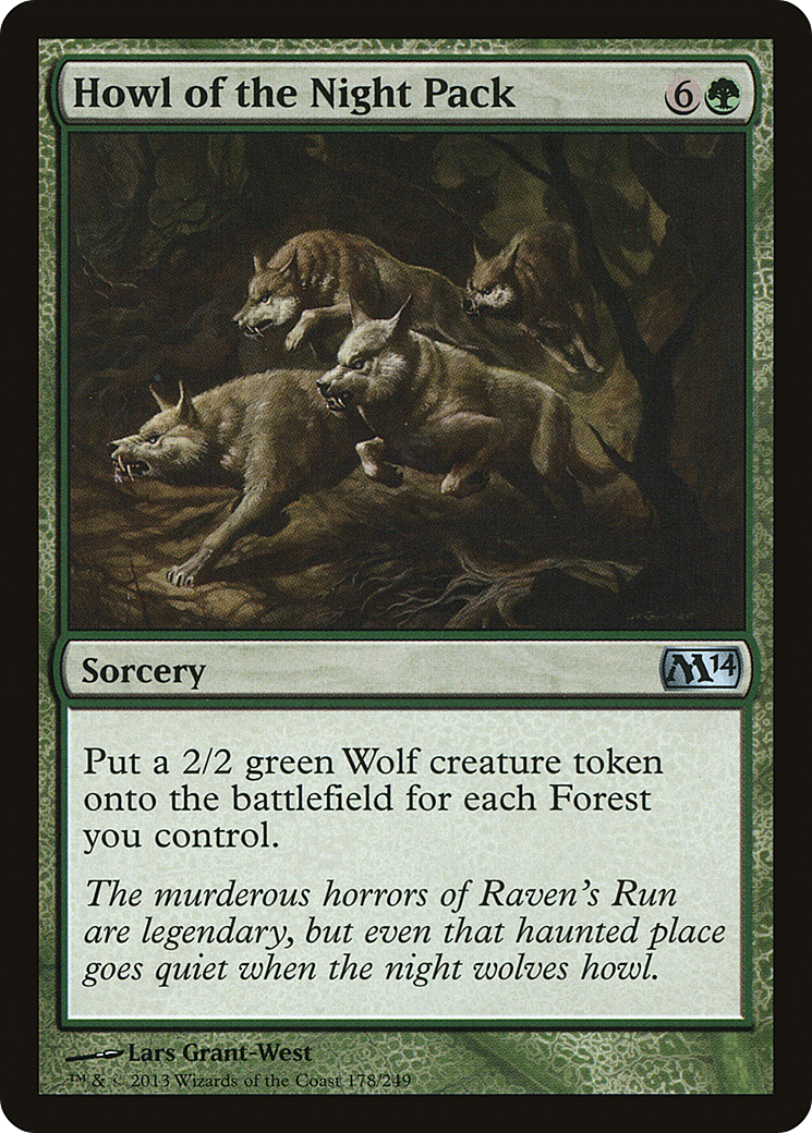 Howl of the Night Pack (178) Foil - Magic 2014