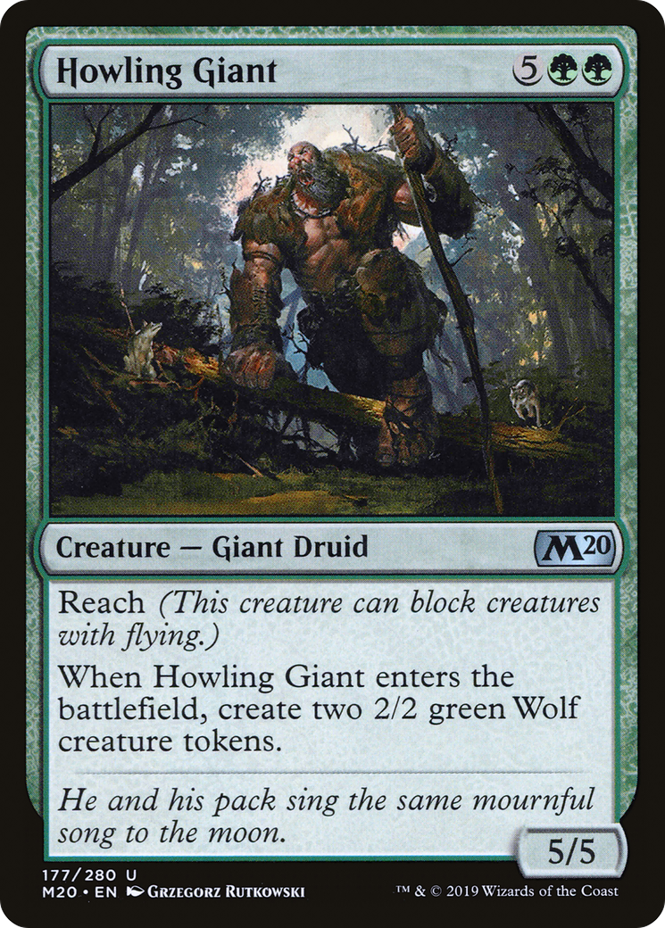 Howling Giant (177) - Core Set 2020 Foil