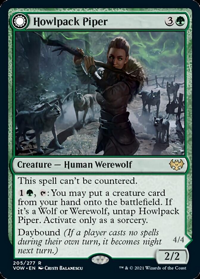 Howlpack Piper (205) - Innistrad: Crimson Vow Foil