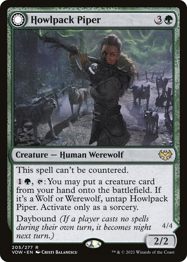 Howlpack Piper (205) - Innistrad: Crimson Vow Foil