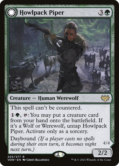 Howlpack Piper (205) - Innistrad: Crimson Vow Foil