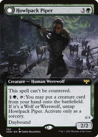 Howlpack Piper // Wildsong Howler (Extended Art) (392) - Innistrad: Crimson Vow Foil