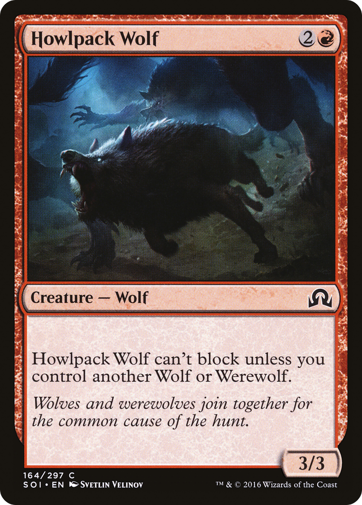Howlpack Wolf (164) Foil - Shadows over Innistrad