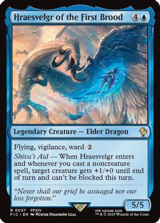 Hraesvelgr of the First Brood (037) Surge Foil - Commander: FINAL FANTASY