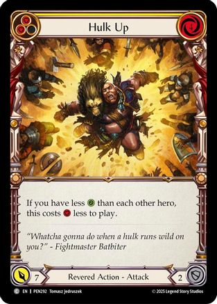 Hulk Up (Yellow) (PEN292) Rainbow Foil - Compendium of Rathe