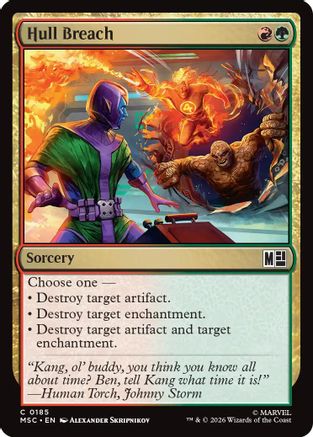 Hull Breach (185) Surge Foil - Commander: Marvel Super Heroes