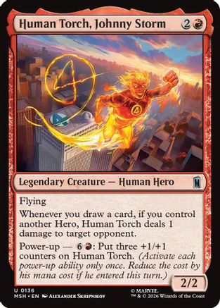 Human Torch, Johnny Storm (136) - Marvel Super Heroes
