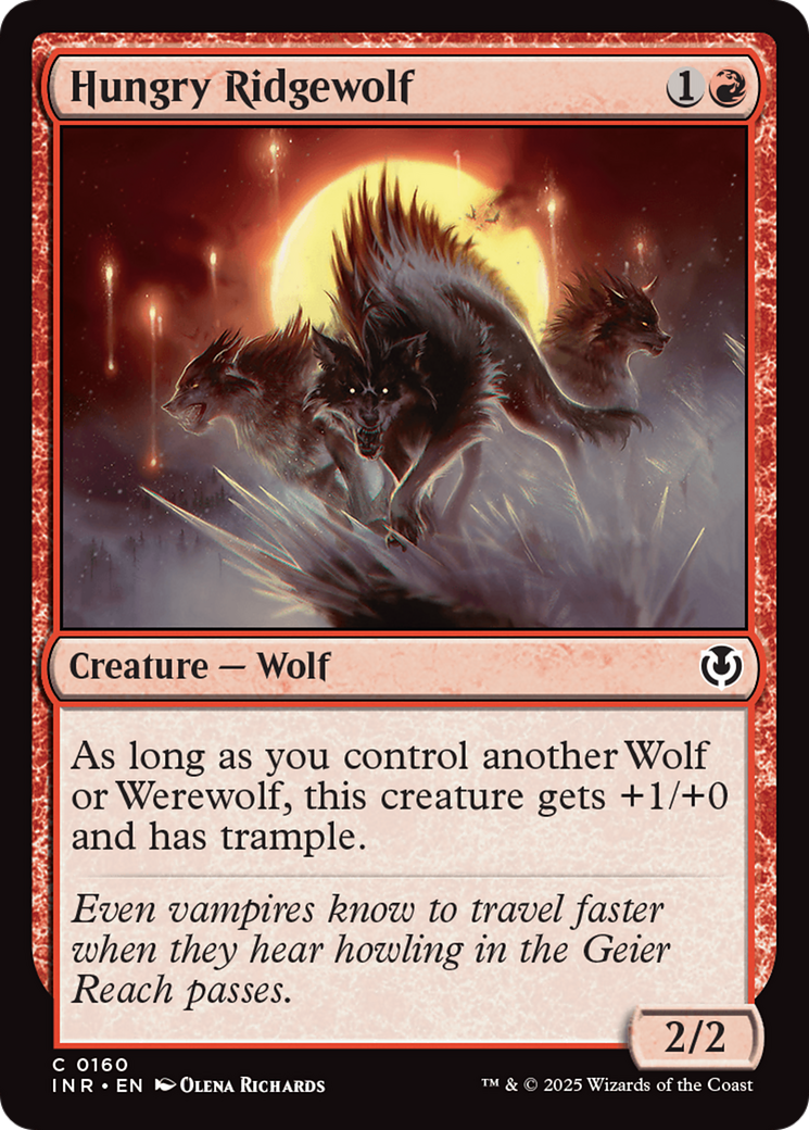 Hungry Ridgewolf (160) - Innistrad Remastered