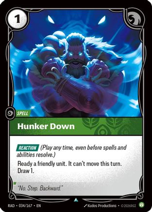 Hunker Down (034) Foil - Radiance