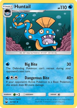 Huntail (42) Reverse Holofoil - Celestial Storm