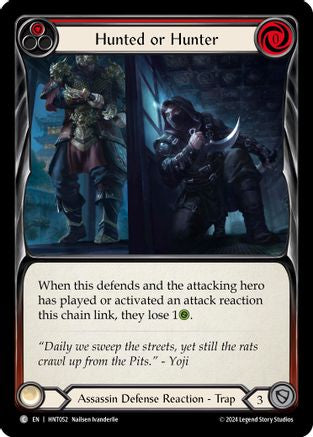 Hunted or Hunter (Red) (HNT052) Rainbow Foil - The Hunted