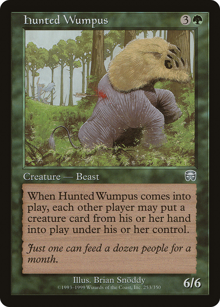 Hunted Wumpus (253) Foil - Mercadian Masques
