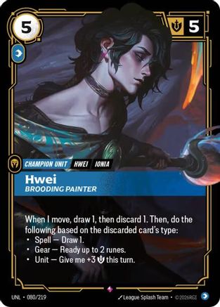 Hwei – Brooding Painter (080) Foil - Unleashed