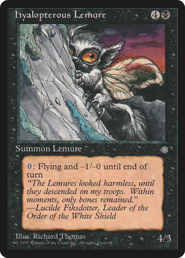Hyalopterous Lemure - Ice Age