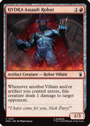 HYDRA Assault Robot (137) Foil - Marvel Super Heroes