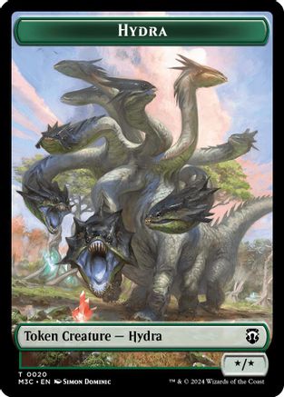 Hydra // Boar (20/17) Ripple Foil - Commander: Modern Horizons 3 Tokens