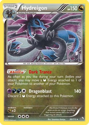 Hydreigon (99) Reverse Holofoil - Legendary Treasures