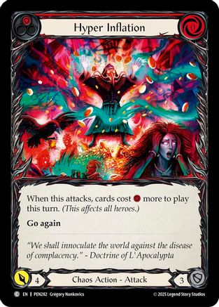 Hyper Inflation (Red) (PEN282) Rainbow Foil - Compendium of Rathe