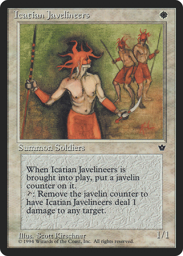 Icatian Javelineers (c) - Fallen Empires