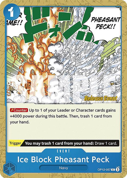 Ice Block Pheasant Peck (OP12-057) Release Event Cards