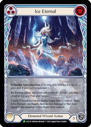 Ice Eternal (Extended Art) (LGS110) Rainbow Foil - Flesh and Blood: Promo Cards