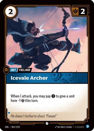 Icevale Archer (065) Foil - Unleashed