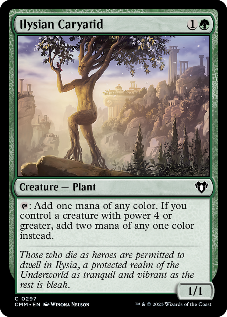 Ilysian Caryatid (297) Foil - Commander Masters