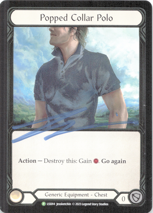 Popped Collar Polo (LSS014) (Signature Scan) Cold Foil - FaB Promos