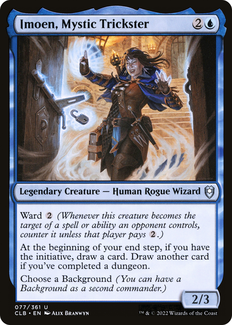 Imoen, Mystic Trickster (077) - Commander Legends: Battle for Baldur's Gate Foil