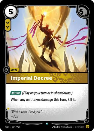 Imperial Decree (221) Foil - Origins