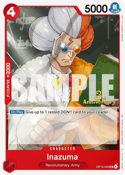 Inazuma (OP13-005) 3rd Anniversary Tournament Cards