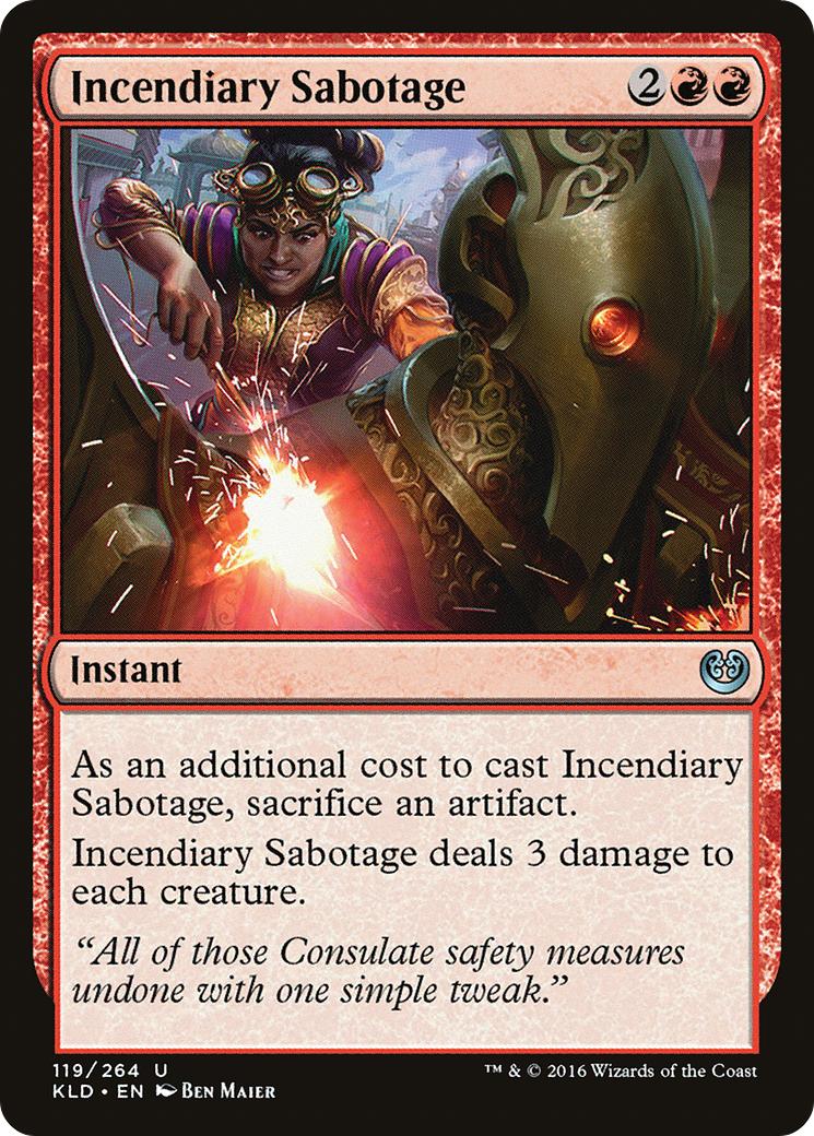 Incendiary Sabotage (119) Foil - Kaladesh